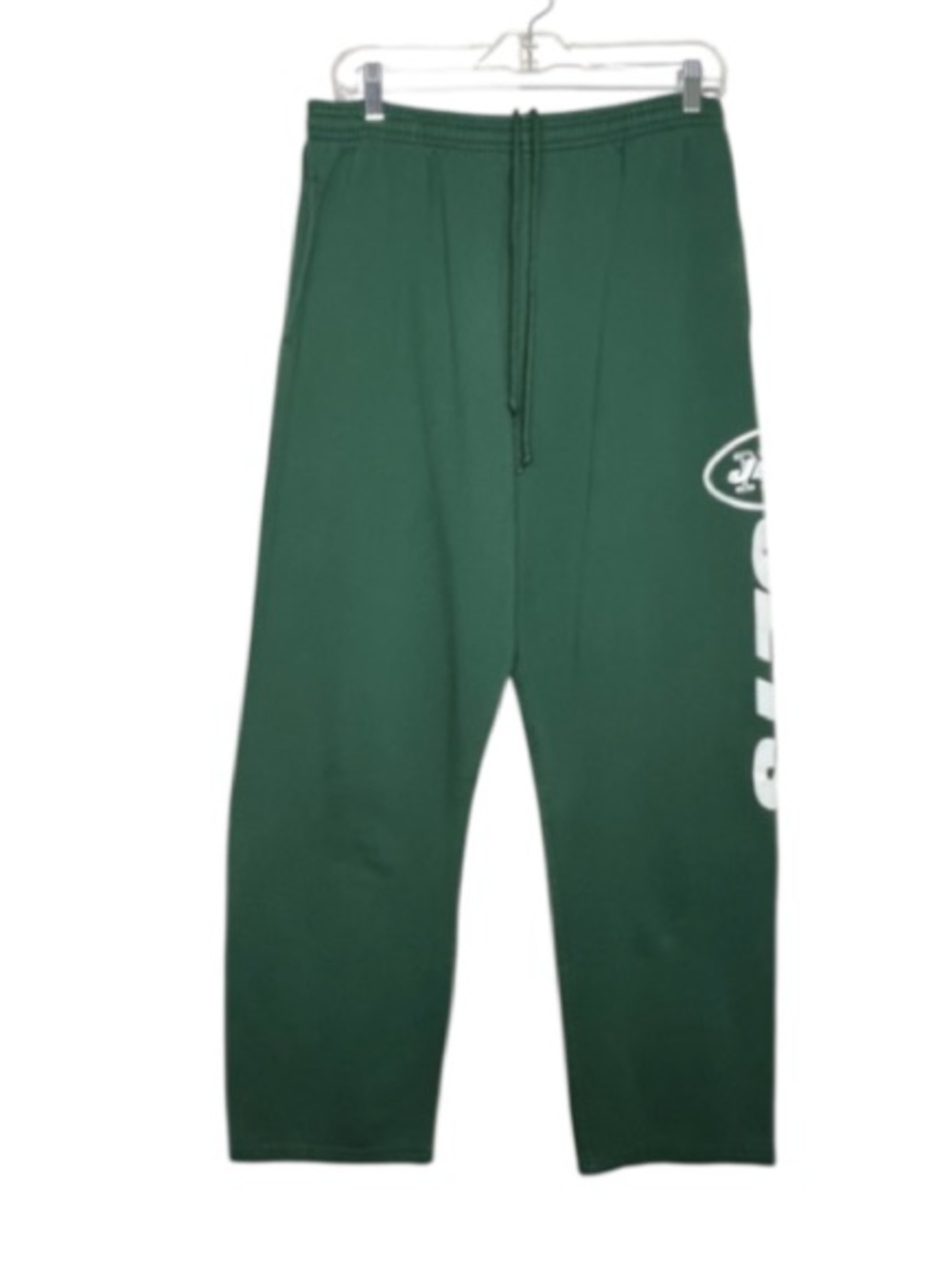 New York Jets NFL Green Graphic Sweatpants Joggers Lounge Pants Size Large